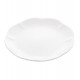 Prato 20cm Para Sobremesa De Porcelana Wave Branco